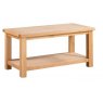 Bristol Oak Small Coffee Table with Shelf