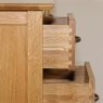 Lisbon Oak Double Pedestal Dressing Table