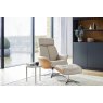 G Plan Lund Recliner Chair & Stool (Veneered Sides)