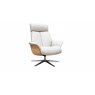 G Plan Upholstery G Plan Lund Recliner Chair & Stool (Veneered Sides)