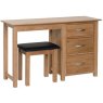 Lisbon Oak Dressing Table Stool