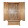 Lisbon Oak Double Wardrobe with drawer