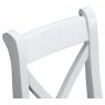 Newlyn Newlyn Cross Back Chair Fabric (White Finish)