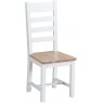Newlyn Newlyn Ladder Back Chair Wooden (White Finish)