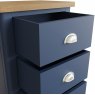 Sigma Blue 5 Drawer Narrow Chest