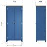 Sigma Sigma Blue 2 Door Full Hanging Wardrobe