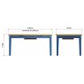 Sigma Blue 1.6m extending table