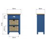 Sigma Blue 1 Drawer 2 Basket Unit