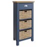 Sigma Blue 1 Drawer 3 Basket Unit