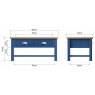 Sigma Blue Large Coffee Table