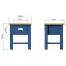 Sigma Blue 1 Drawer Lamp Table