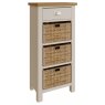 Sigma Grey 1 Drawer 3 Basket Unit