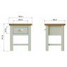 Sigma Grey 1 Drawer Lamp Table