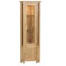 Lisbon Oak Corner Display Cabinet