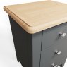 Omega Grey 3 Drawer Bedside