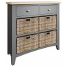 Omega Grey 2 Drawer 4 Basket Unit