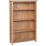 Lisbon Lisbon Oak Bookcase - 150cm high x 98cm wide