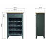 Omega Grey Wine cabinet