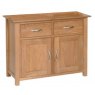 Lisbon Oak small 2 Drawer 2 Door Sideboard