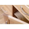Lisbon Oak small 2 Drawer 2 Door Sideboard