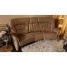 #Himolla Rhine Curved Sofa with Manual Recliner Action