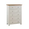 Bristol Bristol Ivory Painted 2 Over 4 Chest of Drawers