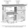 Bristol Painted Dressing Table & Stool