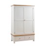 Bristol Ivory Painted Double Wardrobe with Drawers