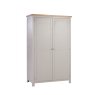 Bristol Putty Painted Double Full Hanging Wardrobe