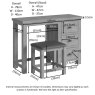 Bristol Rustic Oak Dressing Table & Stool