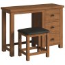 Bristol Rustic Oak Dressing Table & Stool