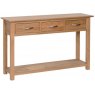 Lisbon Oak Large Console Table