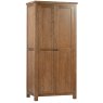 Bristol Rustic Oak Double Wardrobe