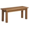 Bristol Rustic Oak Bench 104cm