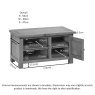 Bristol Rustic Oak Standard Tv Unit