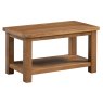 Bristol Rustic Oak Small Coffee Table with Shelf