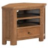 Bristol Rustic Oak Corner Tv Unit