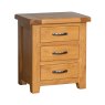 Oaken 3 Drawer Bedside