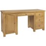 Bristol Oak Double Pedestal Desk