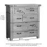 Oaken 3 + 2 Chest of Drawers