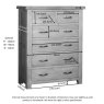 Oaken 4 + 2 Chest of Drawers