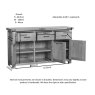 Oaken 3 Door 3 Drawer Sideboard