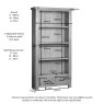 Oaken 900 x 1800 Bookcase