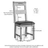 Oaken Ladder Chair - PU seat pad