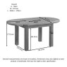 Bristol Oak D-End Extending Dining Table
