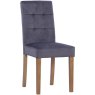 Lisbon Ashbury Graphite Velvet Chair - Home assembly needed if collected