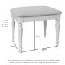 Lugano Dressing Table Stool