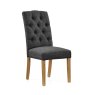 Wellington Charcoal Button Back Upholstered Chair