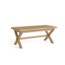 Wellington Oak 200-245cm Cross Leg Extending Dining Table
