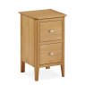 Dorset Oak Narrow 2 Drawer Bedside